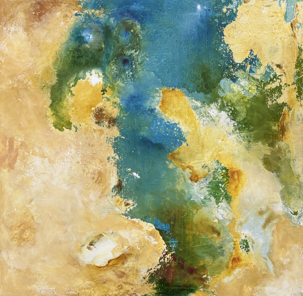 Das Dazwischen I 80 x 80 cm I Mischtechnik auf Leinwand